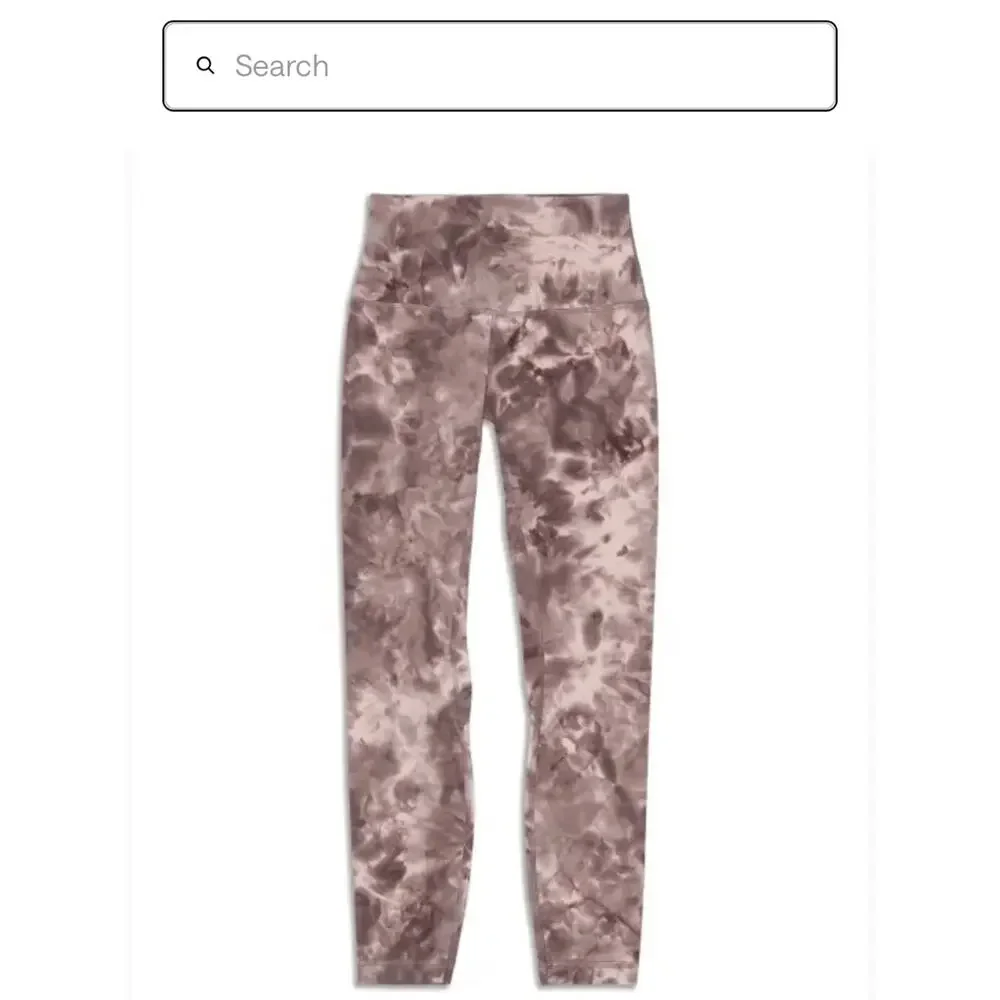 Lululemon Align High Rise 25” Diamond Dye Leggings - Pink and Charcoal - size 4